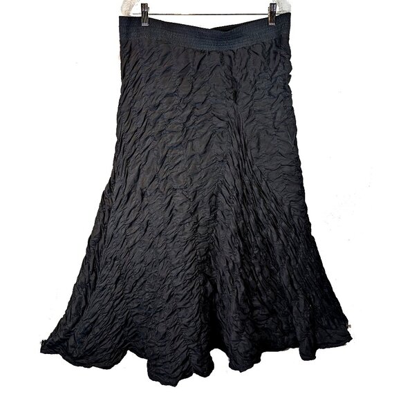 DKNY Dresses & Skirts - DNKY Puffy Black Silk Skirt Size Large